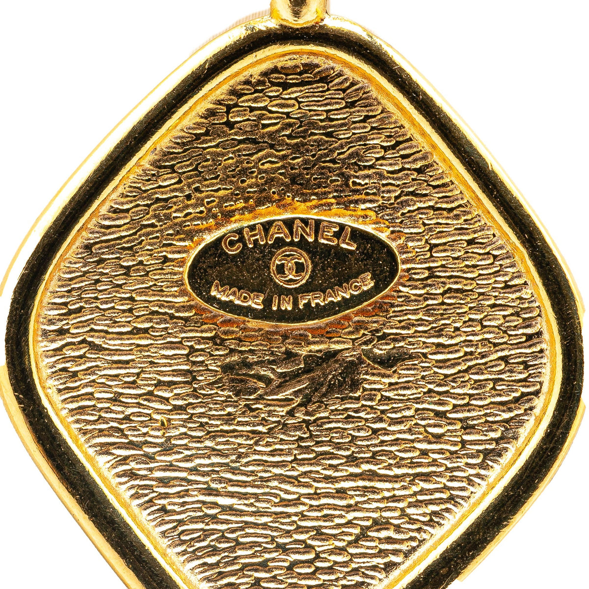 Gold Chanel Gold Plated 31 Rue Cambon Pendant Necklace