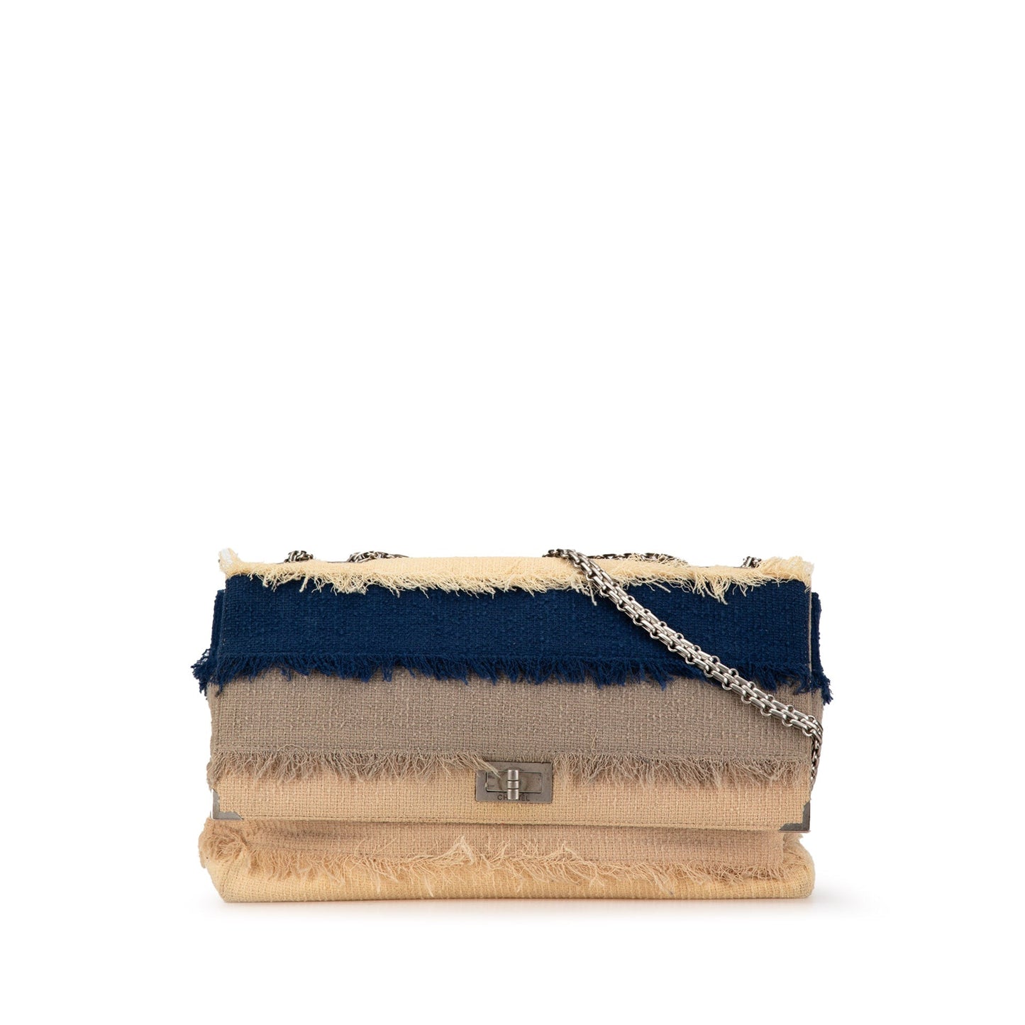 Tan Chanel Reissue 2.55 Hemp and Linen Chain Flap Shoulder Bag