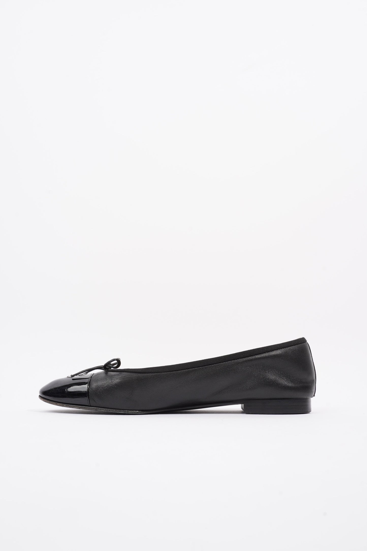 Chanel Ballet Pump Black Leather EU 41.5 UK 8.5