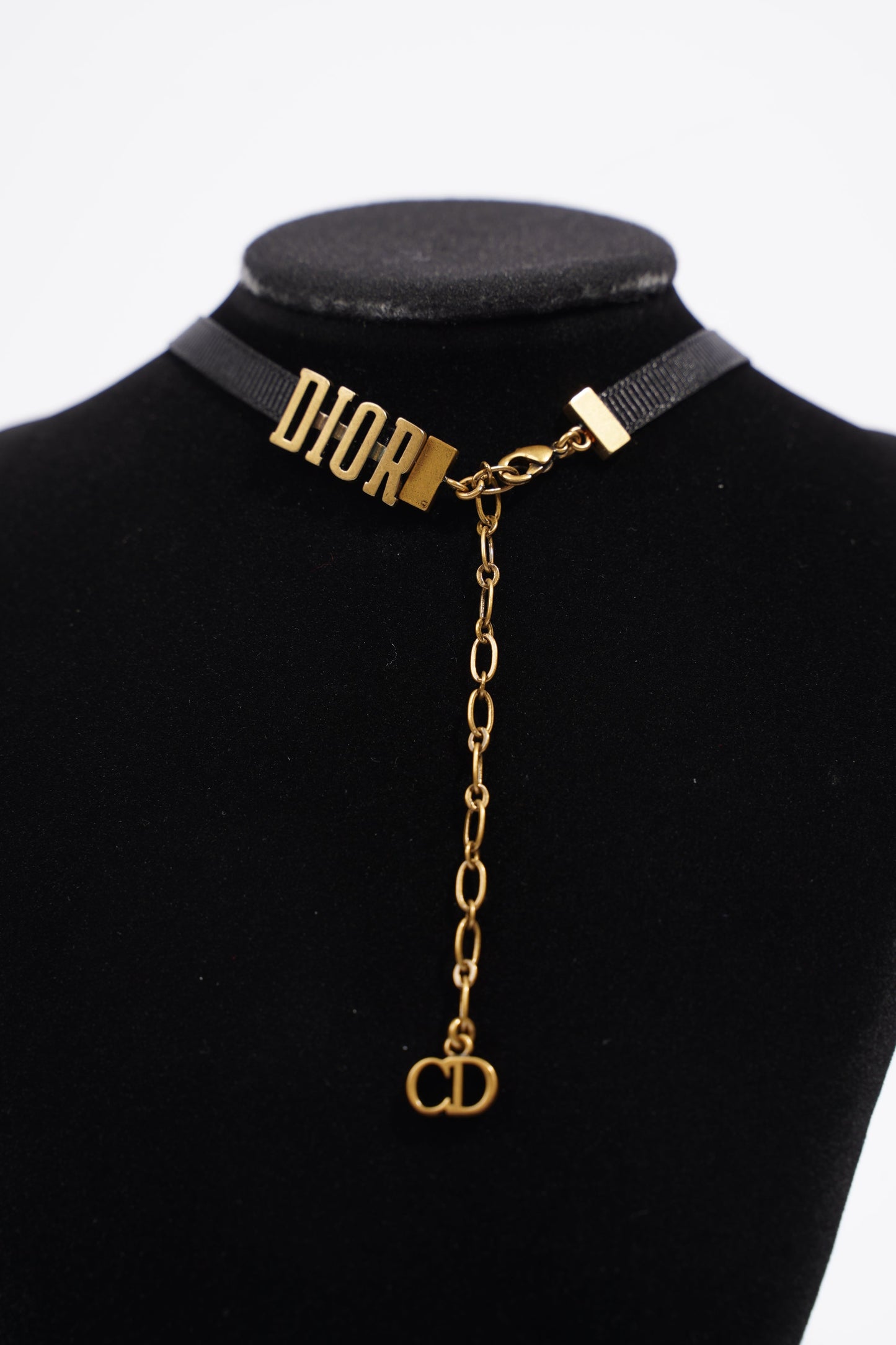Christian Dior Choker Black Fabric