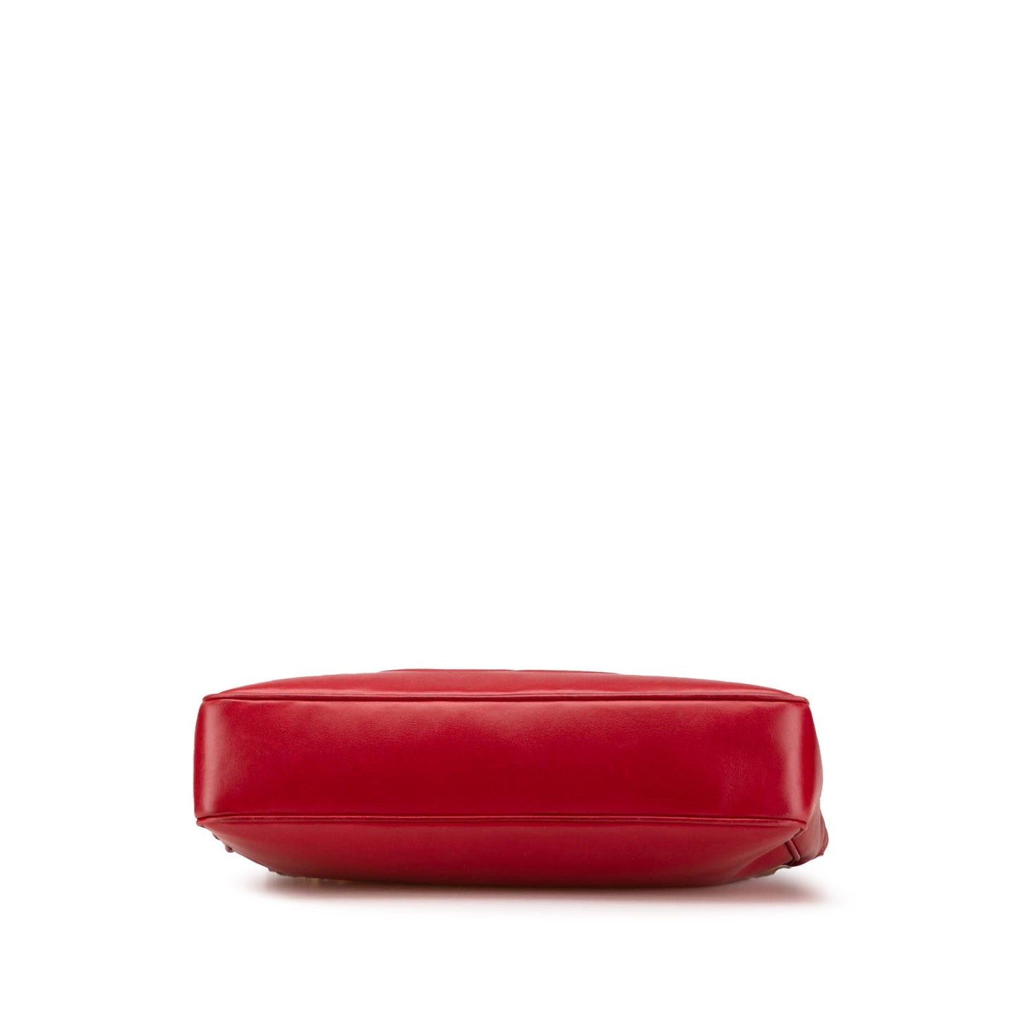 Red Chanel CC Lambskin Chain Tote