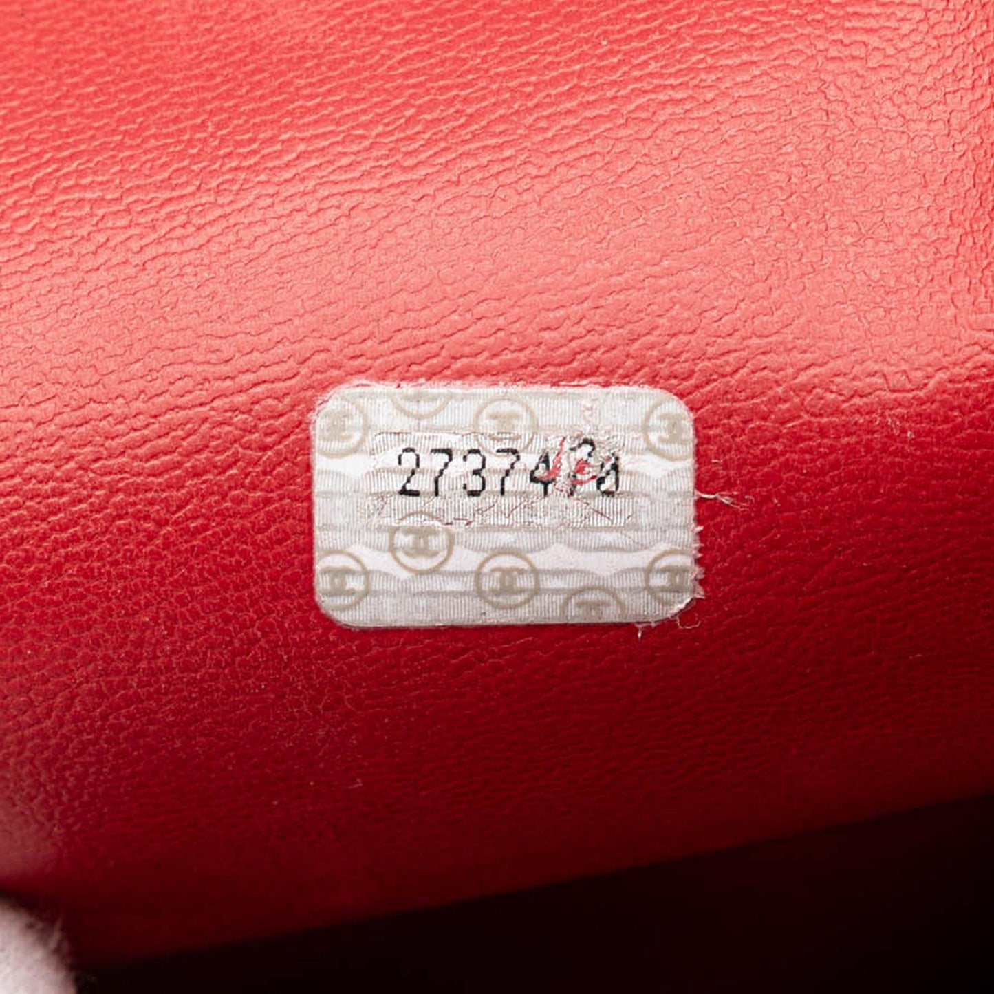 Red Chanel CC Lambskin Chain Tote