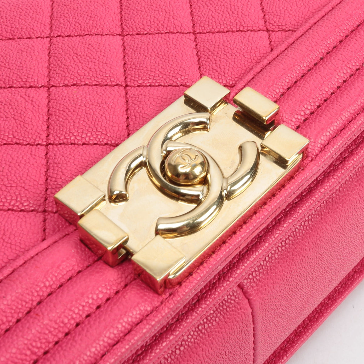 Chanel Medium Quilted Boy Bag - Pink