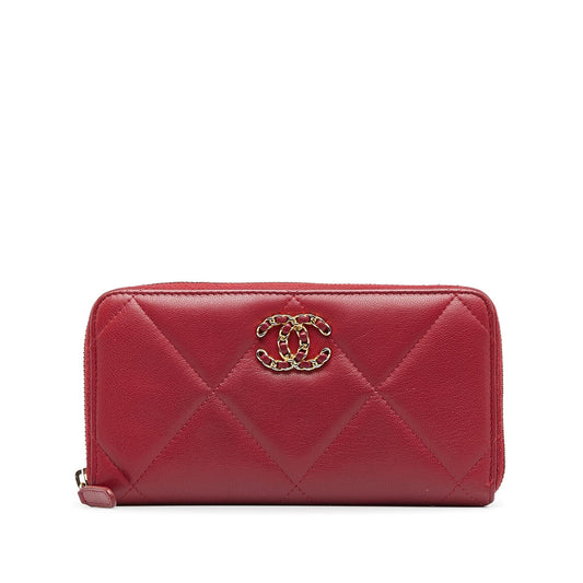 Chanel 19 Zip Around Wallet (SHG-tI3UK5)