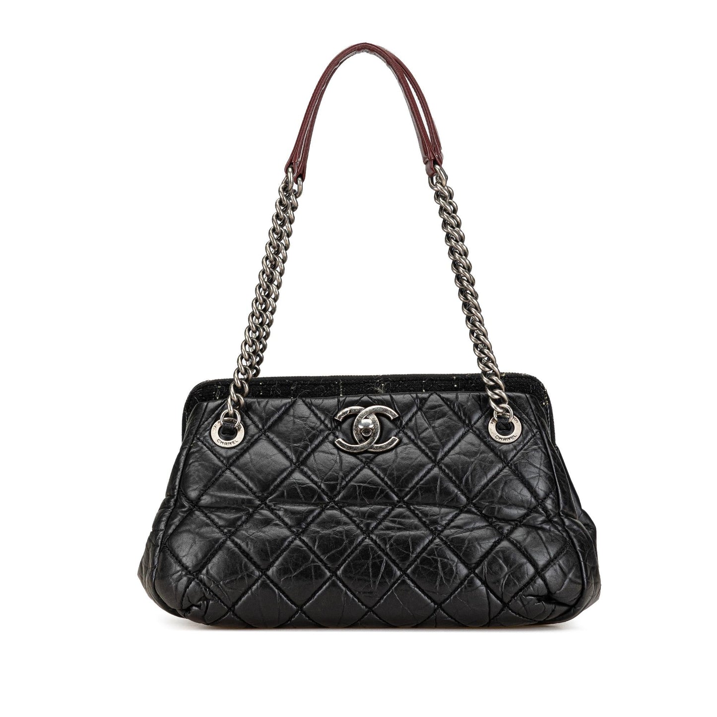 Chanel Aged Calfskin Portobello Bowler Bag (SHG-Y0aquV)