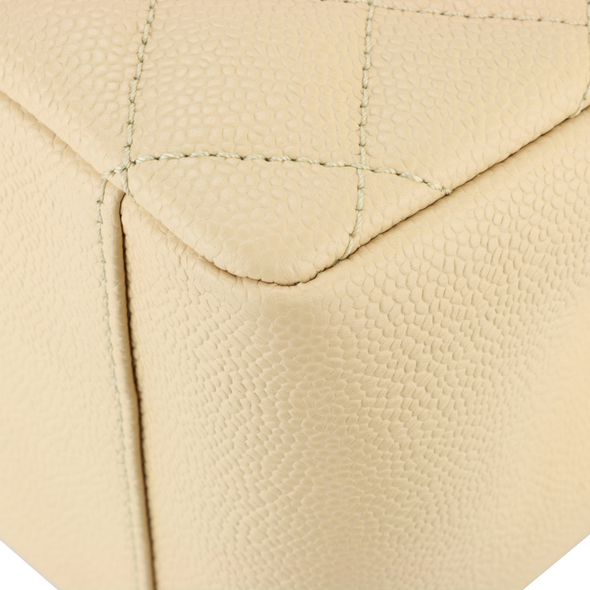 Top Quality Chanel Grand Shopping Tote [GST] Beige Caviar Silver Hardware 2013