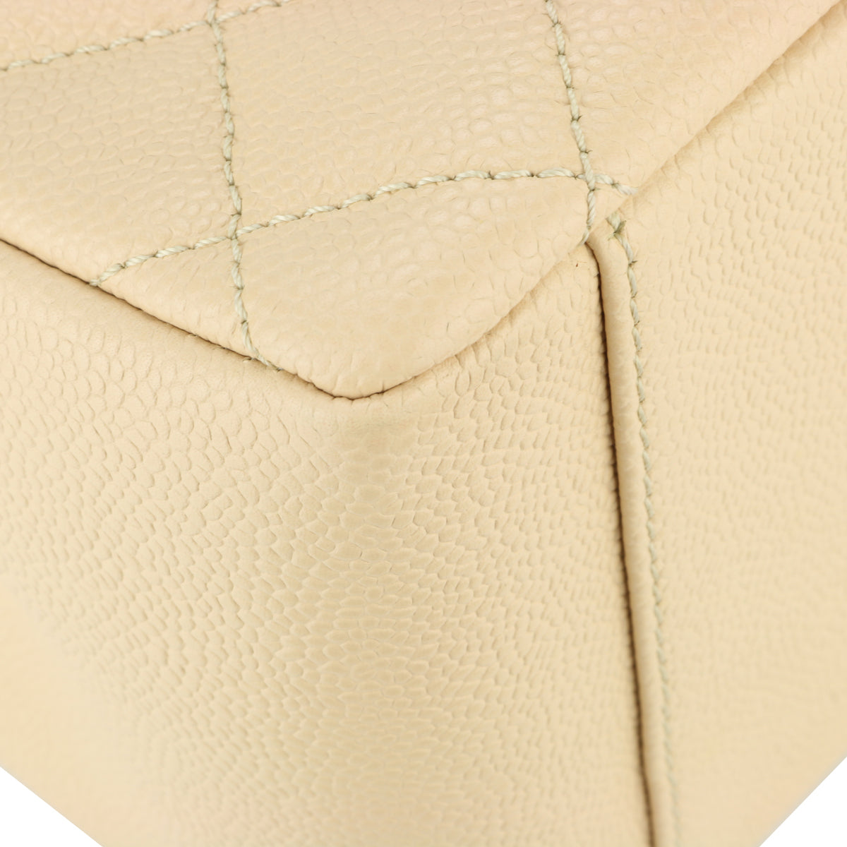 Top Quality Chanel Grand Shopping Tote [GST] Beige Caviar Silver Hardware 2013