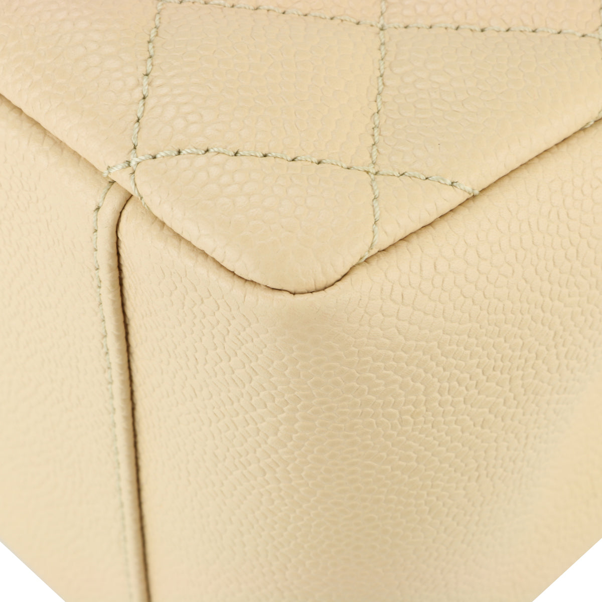 Top Quality Chanel Grand Shopping Tote [GST] Beige Caviar Silver Hardware 2013
