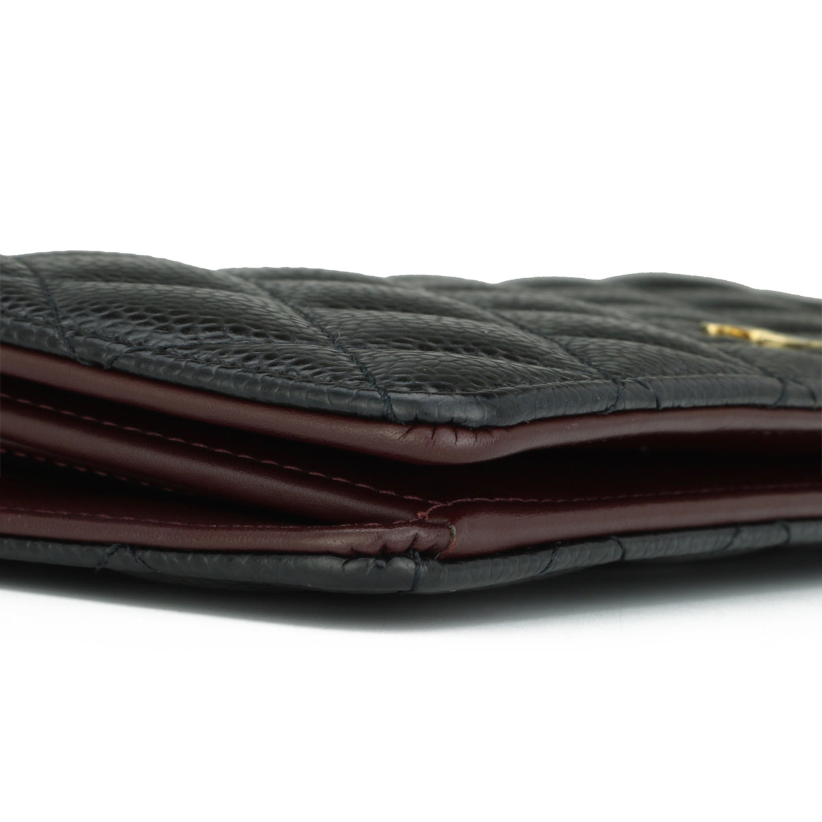 Chanel Quilted Classic Long Flap Yen Wallet Black Caviar Gold Hardware 2017