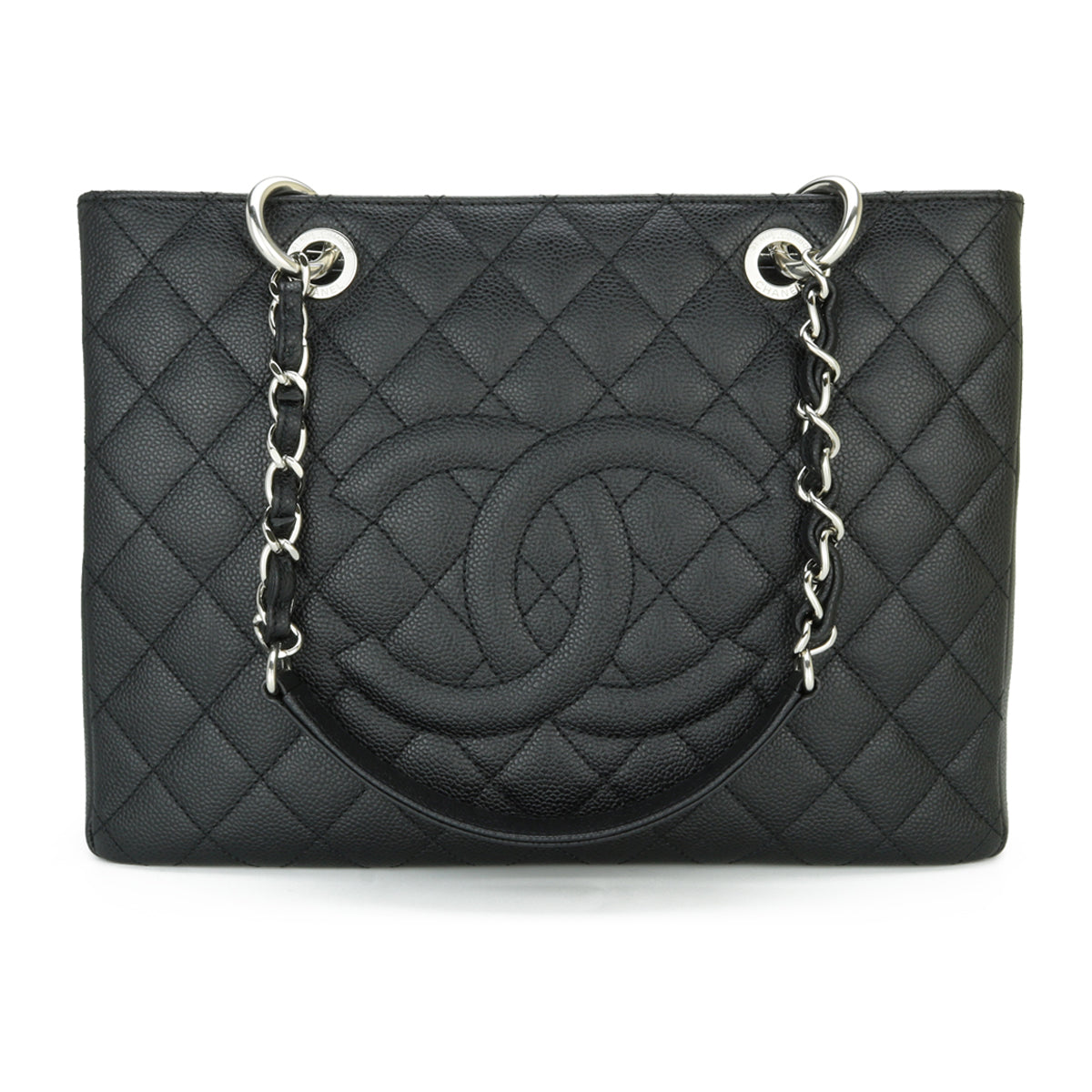 Chanel Grand Shopping Tote [GST] Black Caviar Silver Hardware 2012