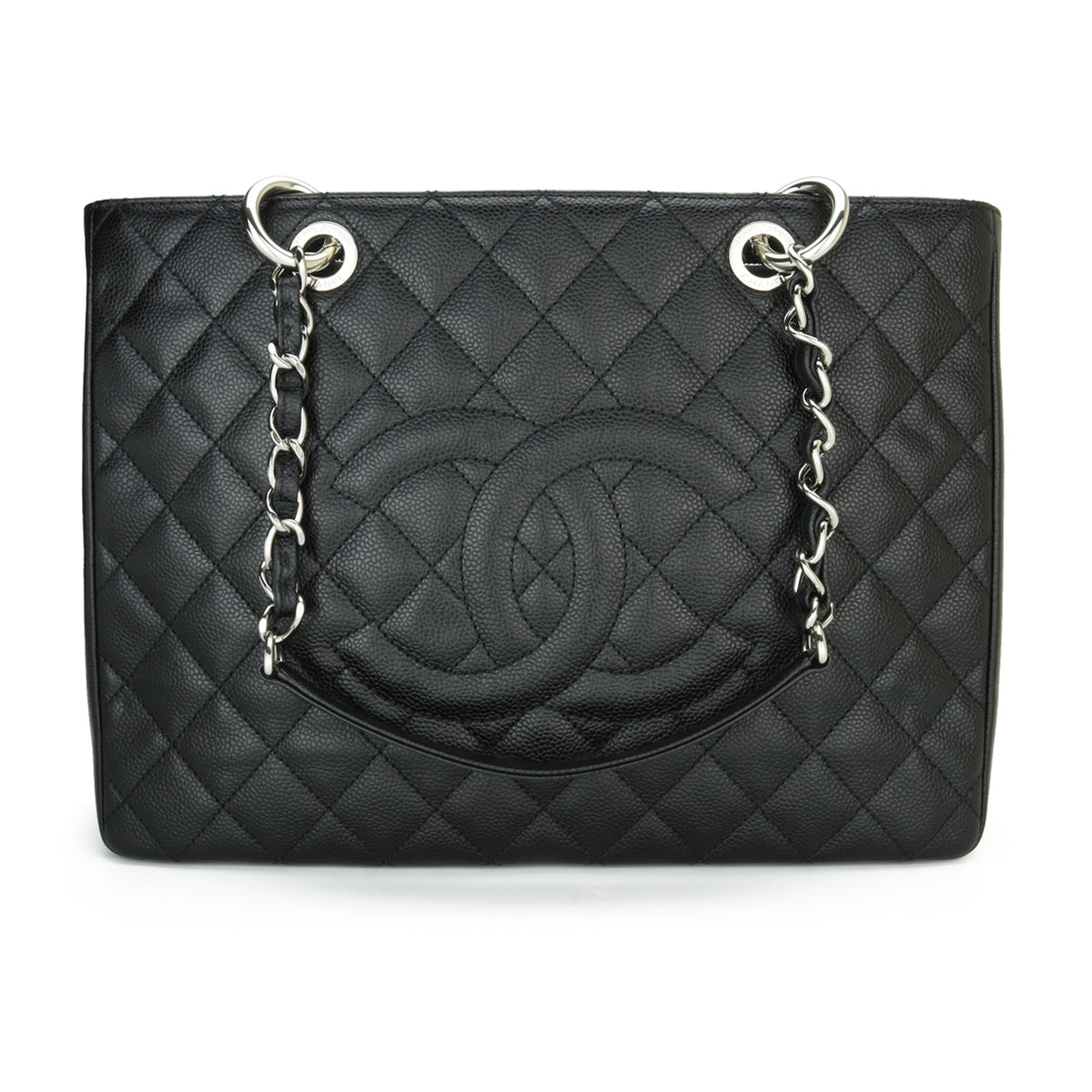 Chanel Grand Shopping Tote [GST] Black Caviar Silver Hardware 2013