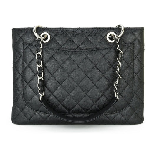 Chanel Grand Shopping Tote [GST] Black Caviar Silver Hardware 2012