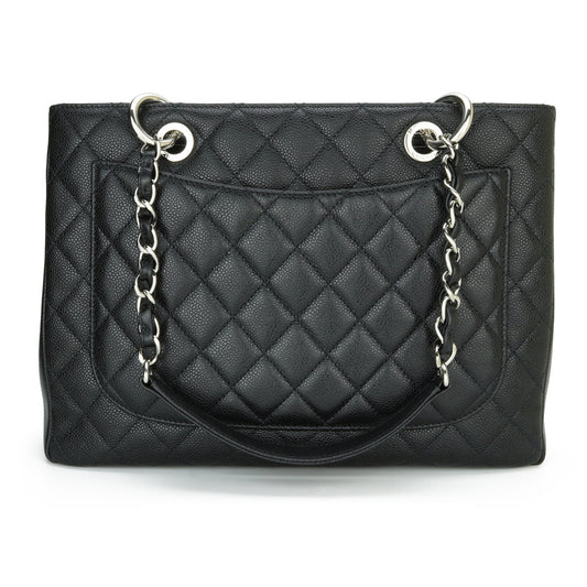 Chanel Grand Shopping Tote [GST] Black Caviar Silver Hardware 2015