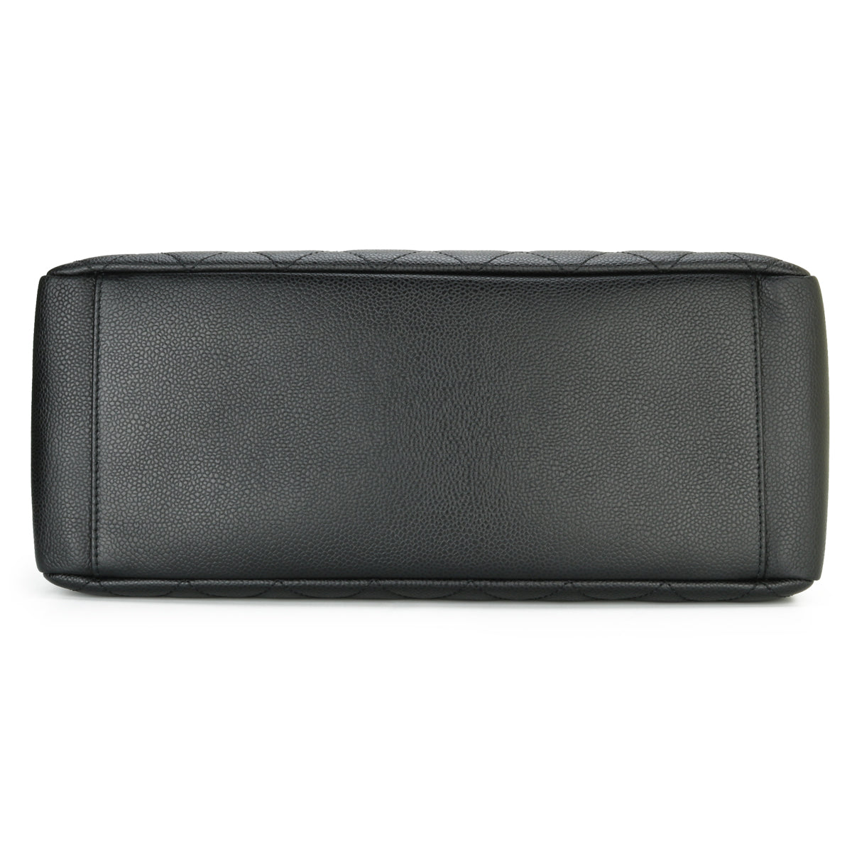 Top Quality Chanel Grand Shopping Tote [GST] Black Caviar Silver Hardware 2012