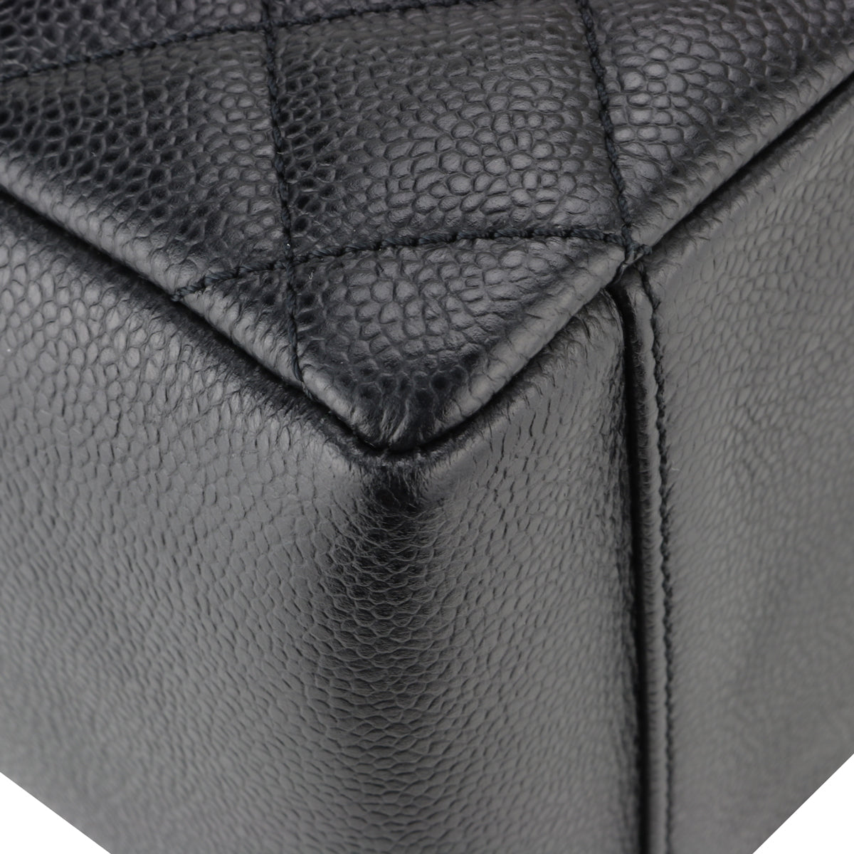 Top Quality Chanel Grand Shopping Tote [GST] Black Caviar Silver Hardware 2014