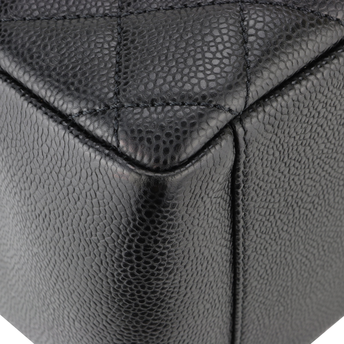 Top Quality Chanel Grand Shopping Tote [GST] Black Caviar Silver Hardware 2015
