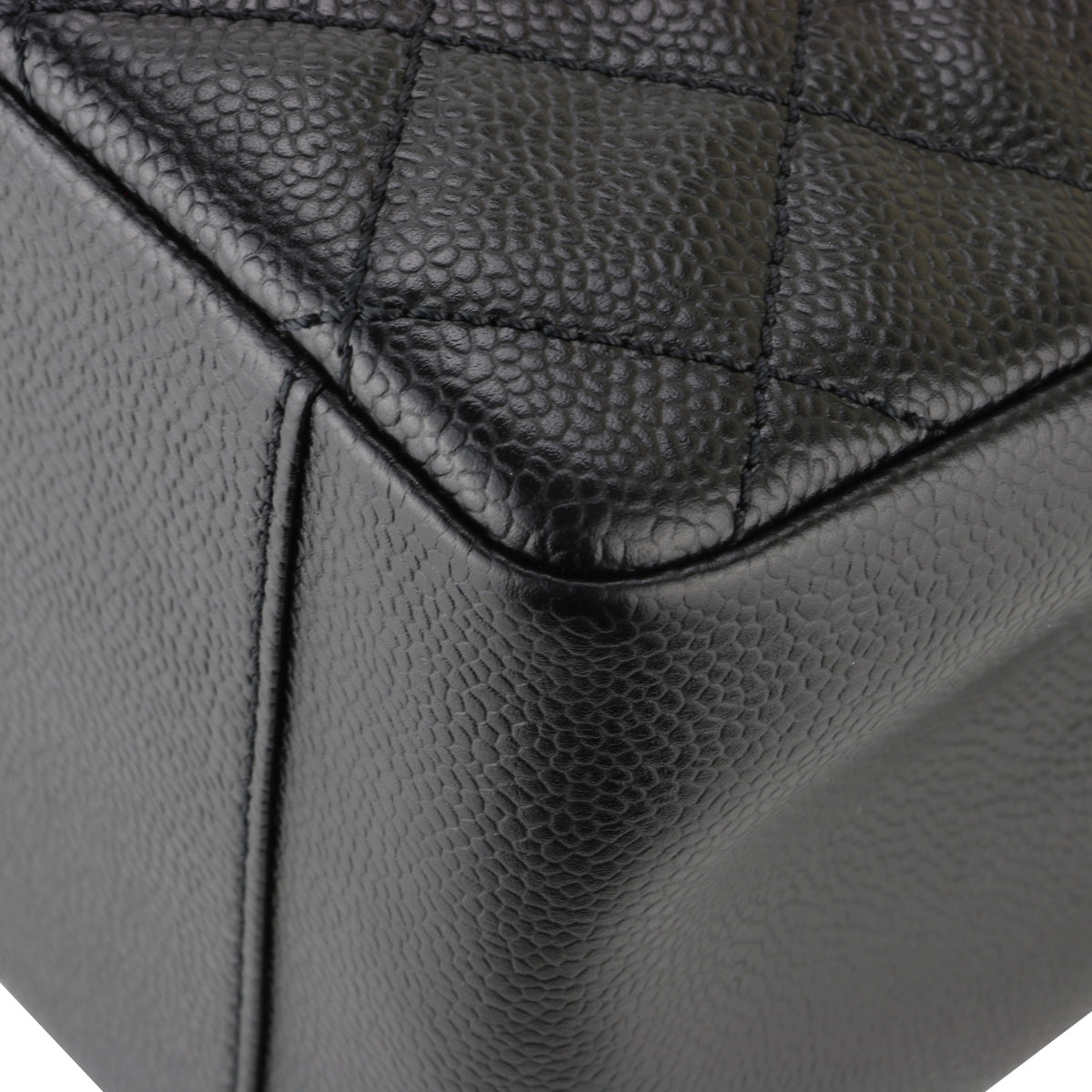 Top Quality Chanel Grand Shopping Tote [GST] Black Caviar Silver Hardware 2013