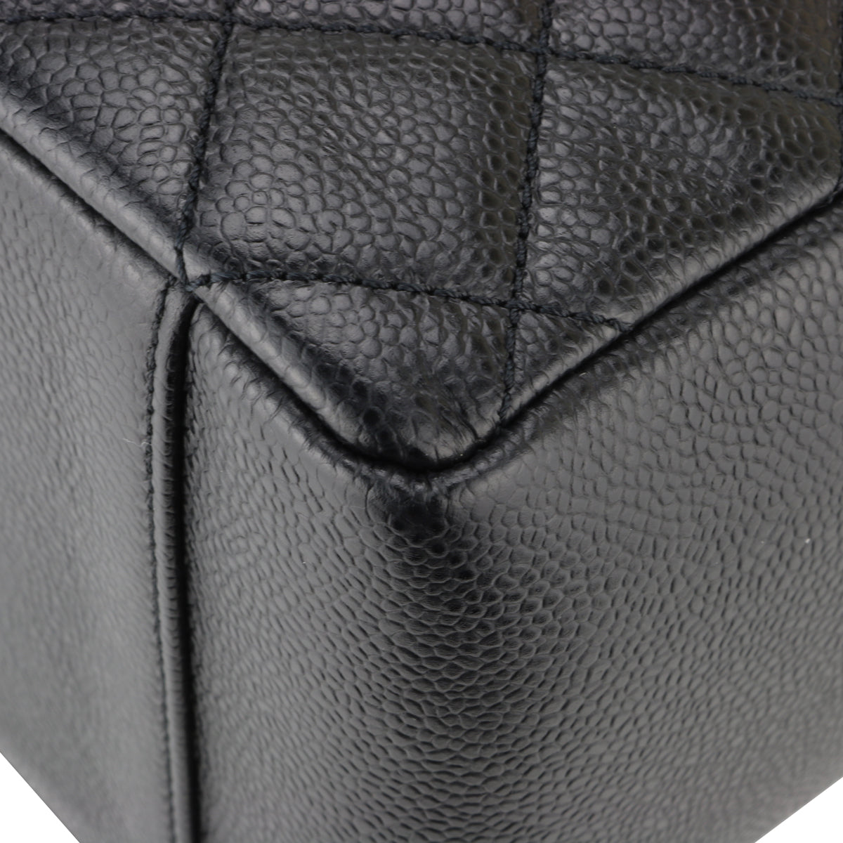 Top Quality Chanel Grand Shopping Tote [GST] Black Caviar Silver Hardware 2014