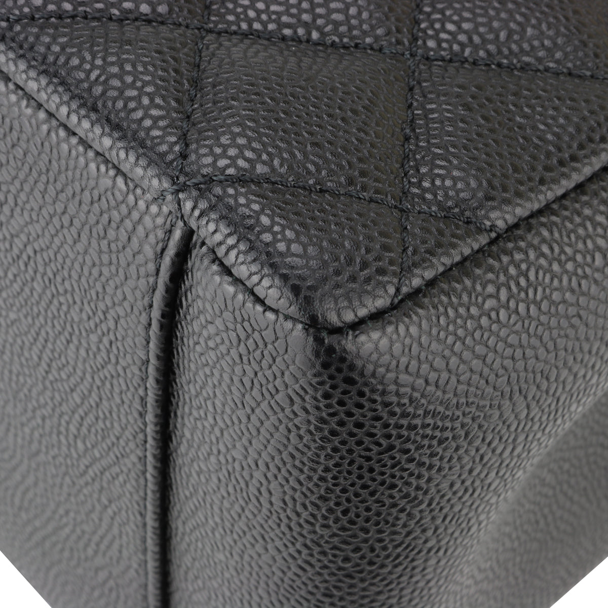 Top Quality Chanel Grand Shopping Tote [GST] Black Caviar Silver Hardware 2015