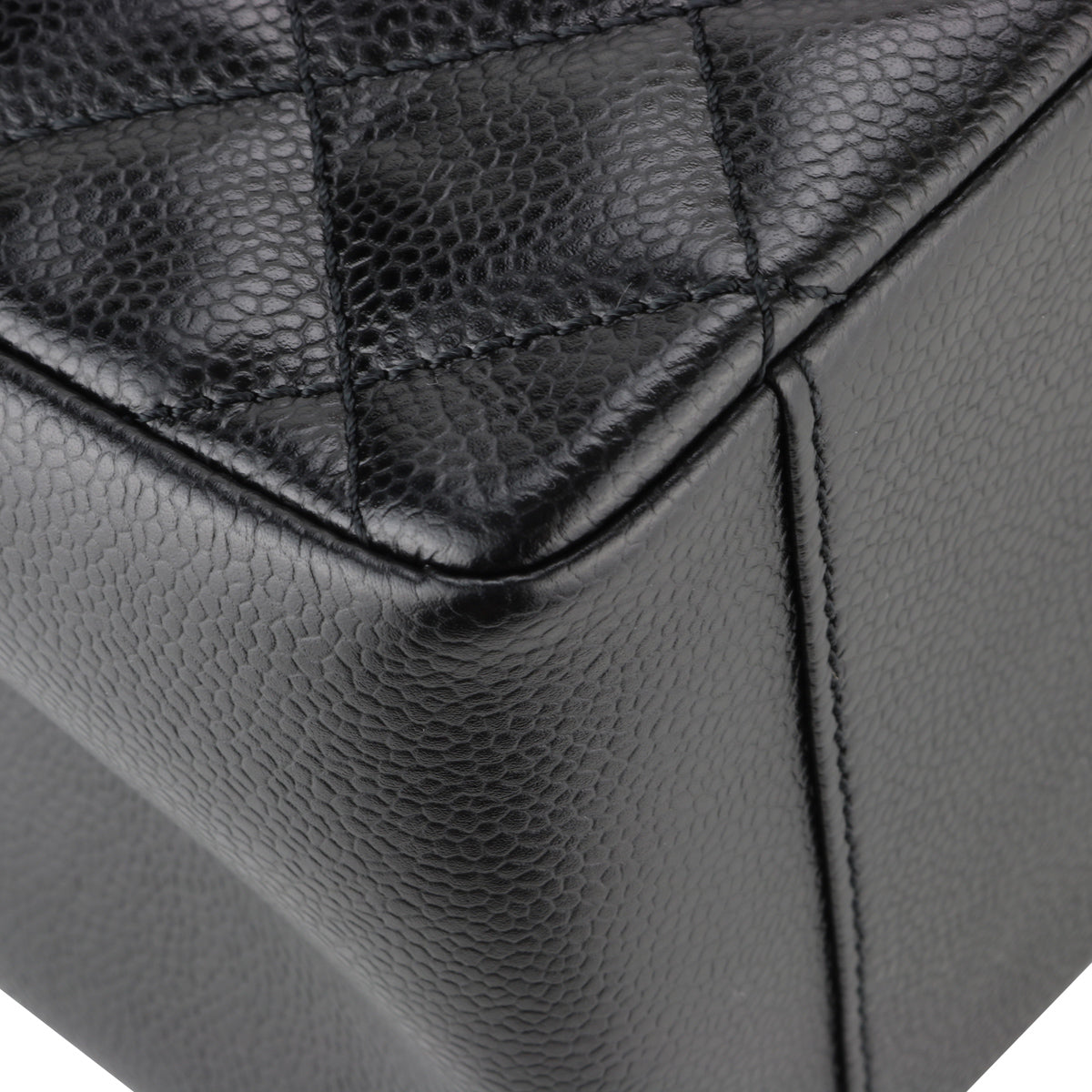 Top Quality Chanel Grand Shopping Tote [GST] Black Caviar Silver Hardware 2013