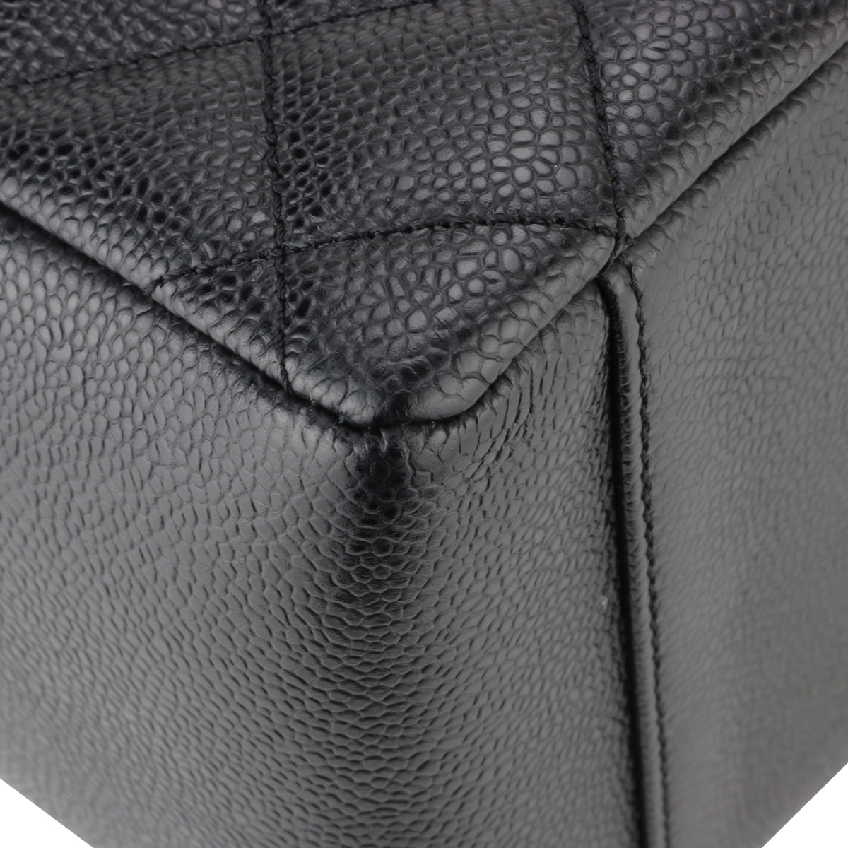 Top Quality Chanel Grand Shopping Tote [GST] Black Caviar Silver Hardware 2014