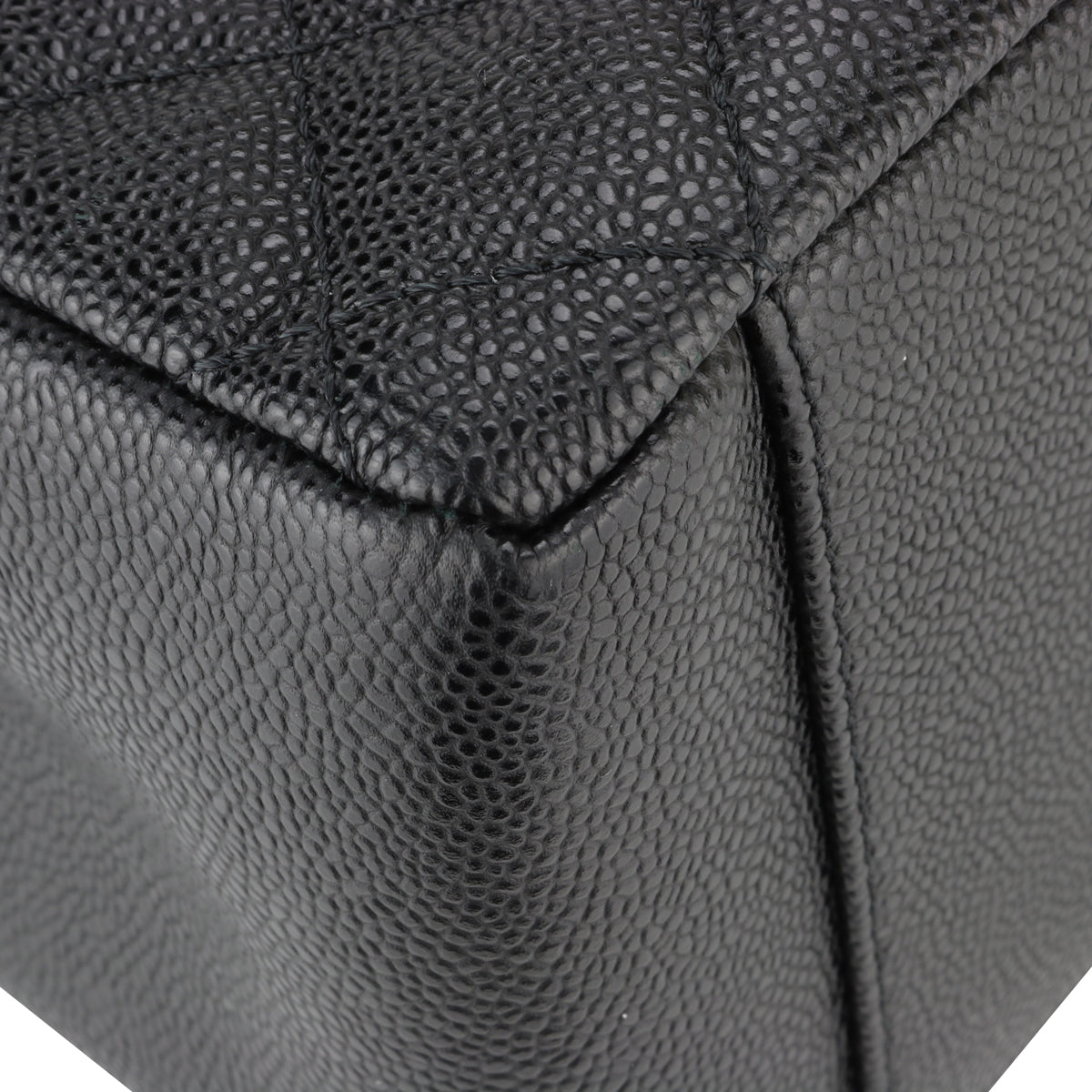 Top Quality Chanel Grand Shopping Tote [GST] Black Caviar Silver Hardware 2015