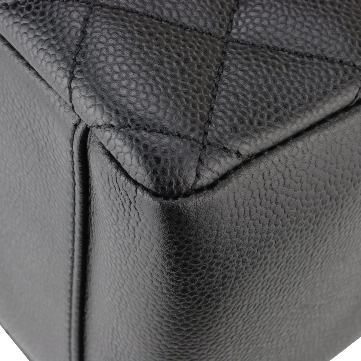 Top Quality Chanel Grand Shopping Tote [GST] Black Caviar Silver Hardware 2012