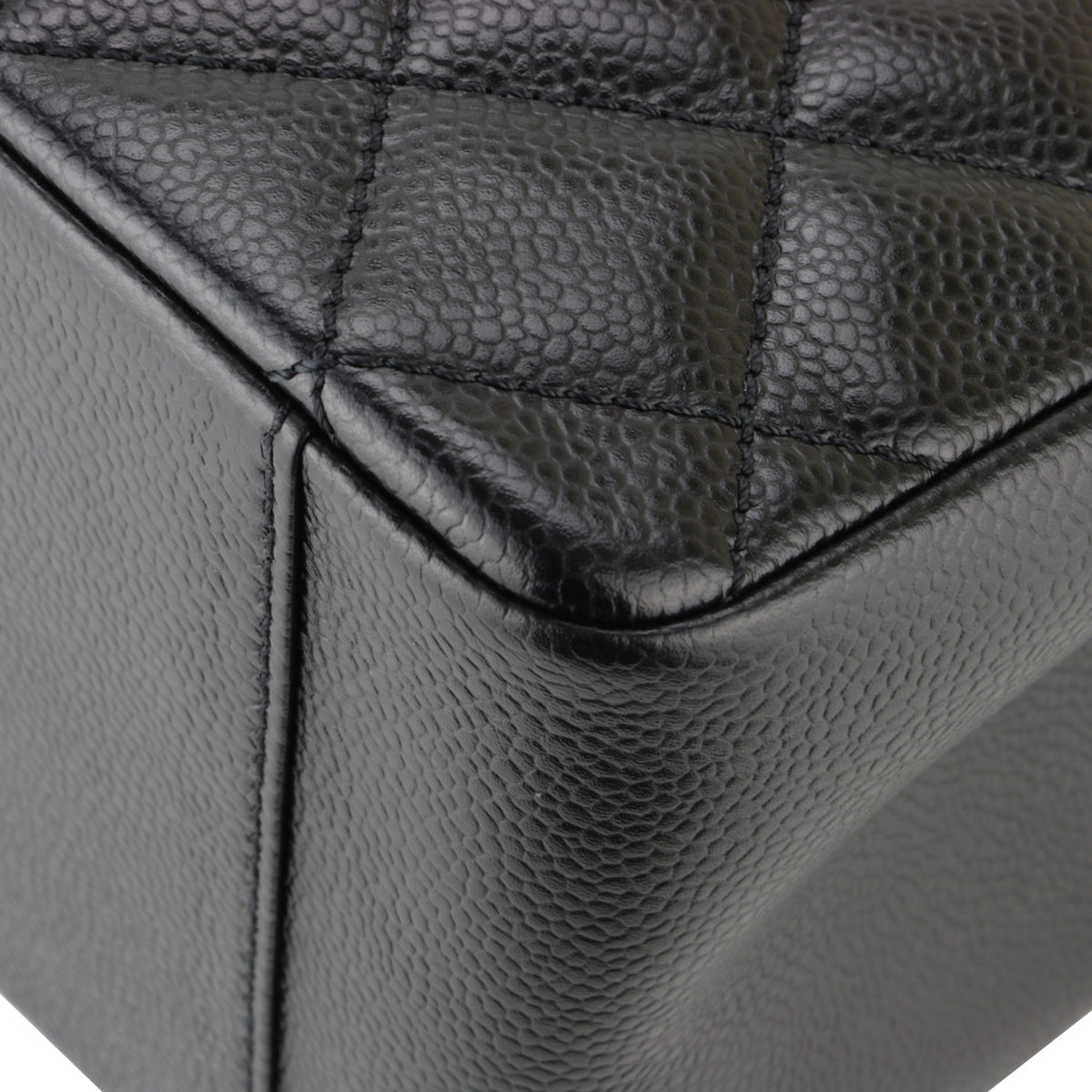 Top Quality Chanel Grand Shopping Tote [GST] Black Caviar Silver Hardware 2013