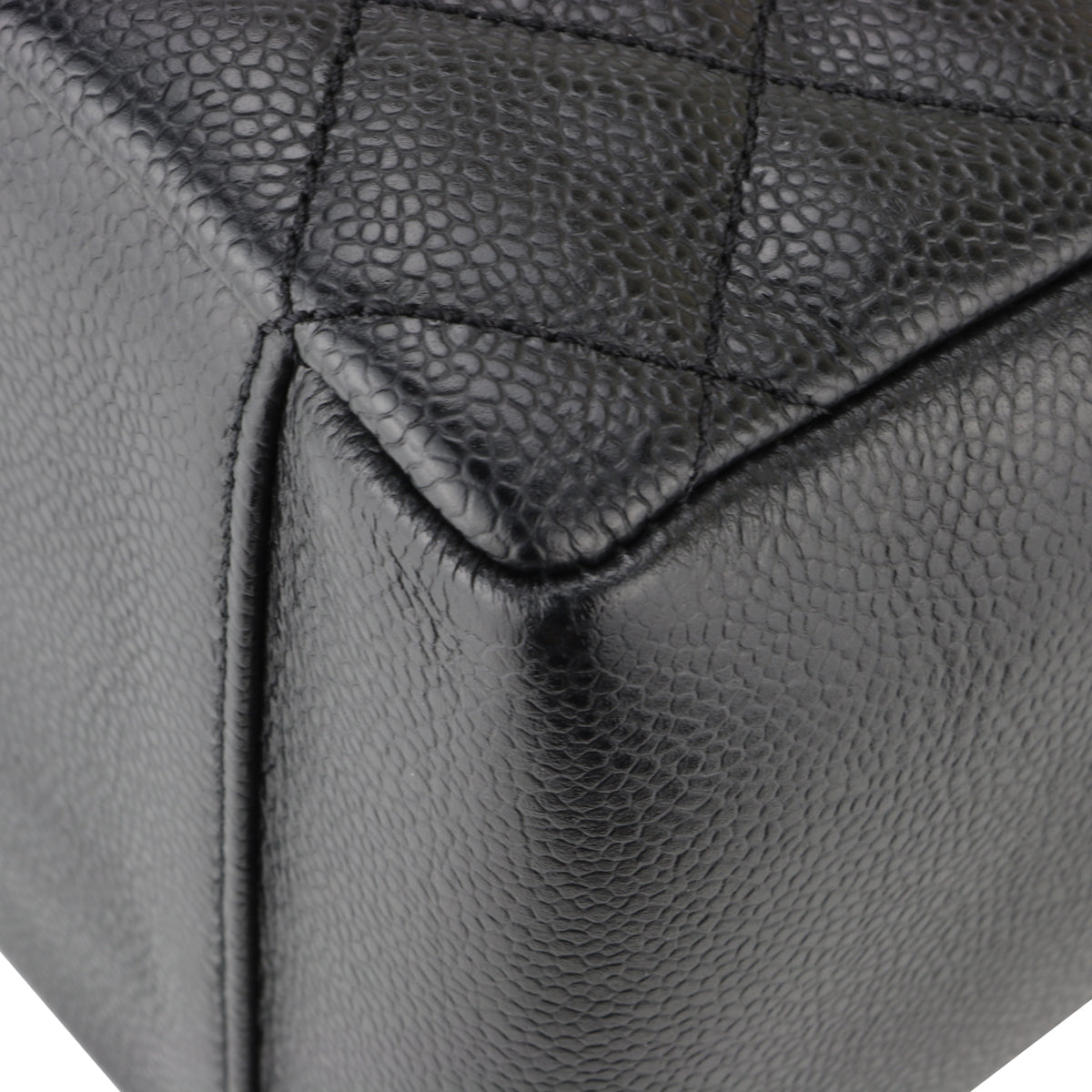 Top Quality Chanel Grand Shopping Tote [GST] Black Caviar Silver Hardware 2014