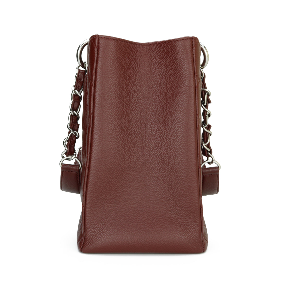 Chanel Grand Shopping Tote [GST] Burgundy Caviar Silver Hardware 2014