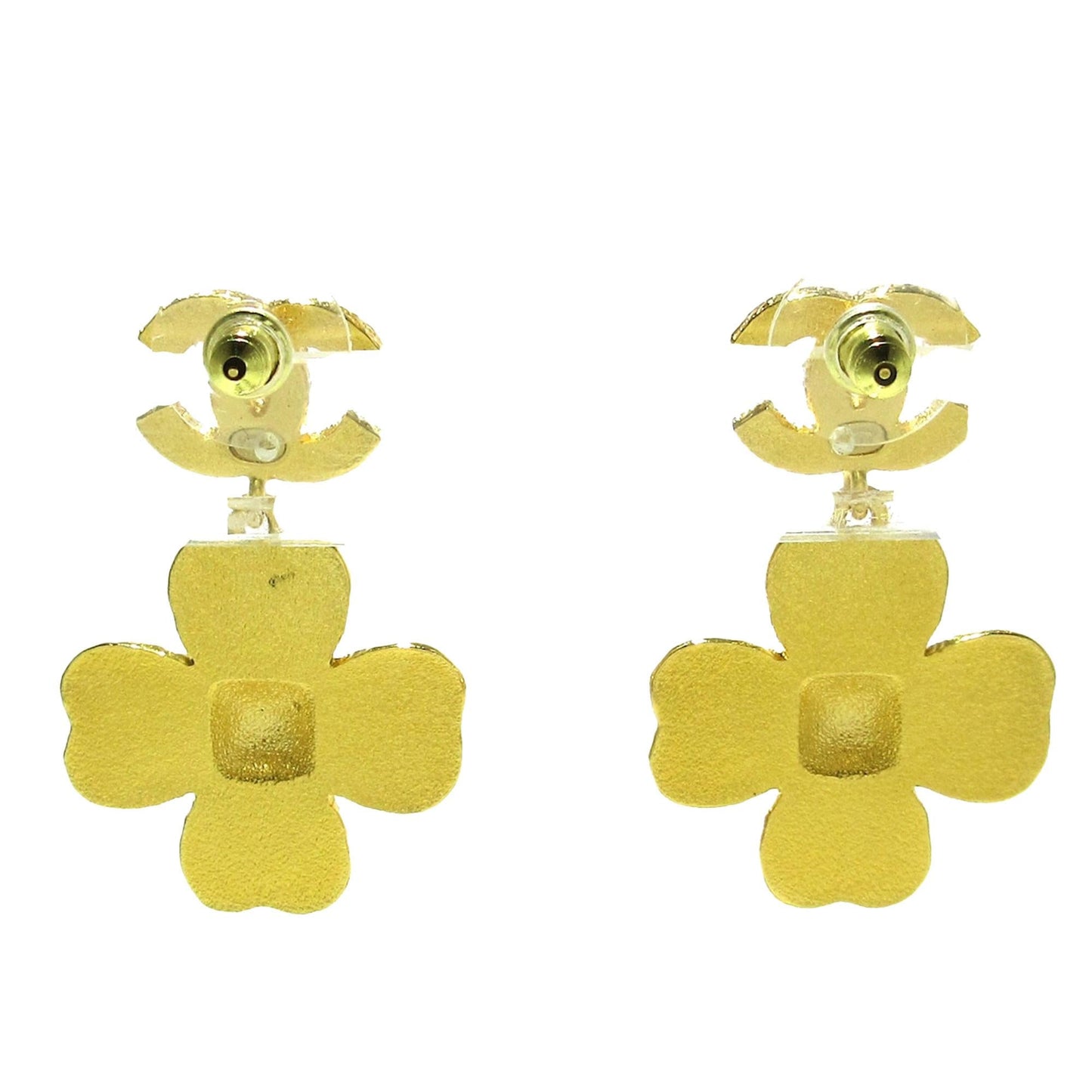 Chanel CC Blooming Push Back Earrings (SHG-m7BCn0)