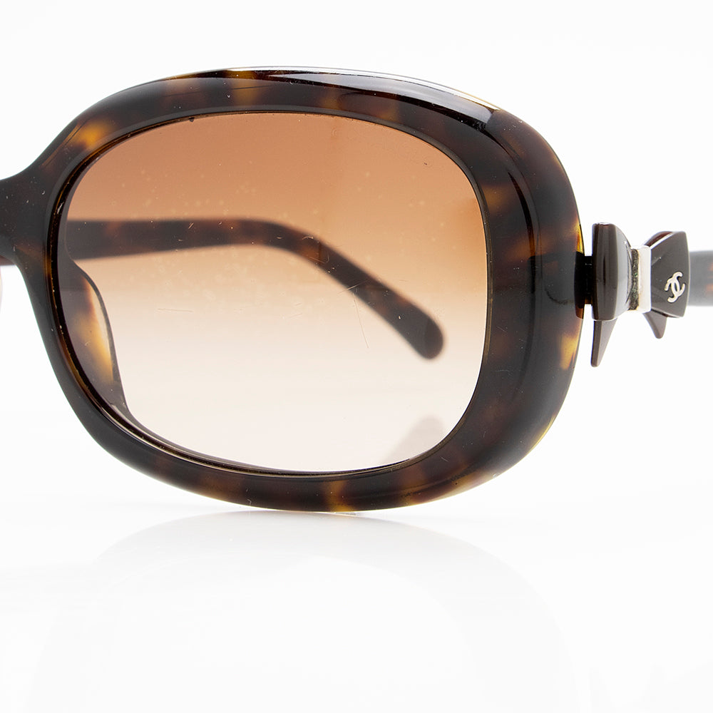Chanel CC Bow Rectangle Sunglasses (SHF-18784)