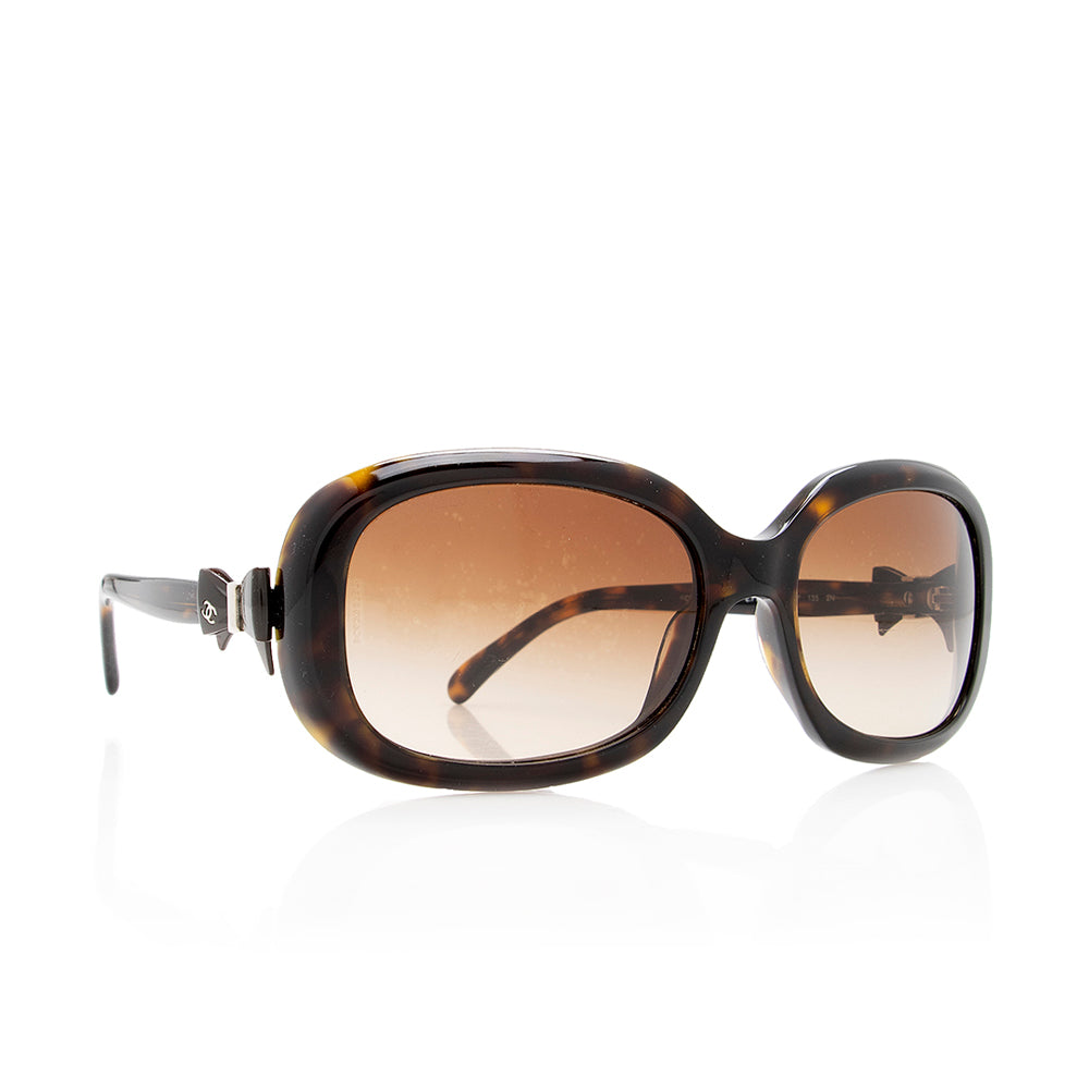 Chanel CC Bow Rectangle Sunglasses (SHF-18784)