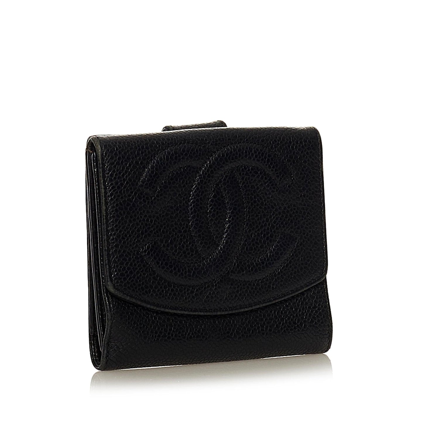 Chanel CC Caviar Leather Wallet (SHG-34255)