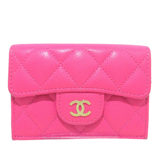 Chanel CC Caviar Leather Wallet (SHG-b36kUy)