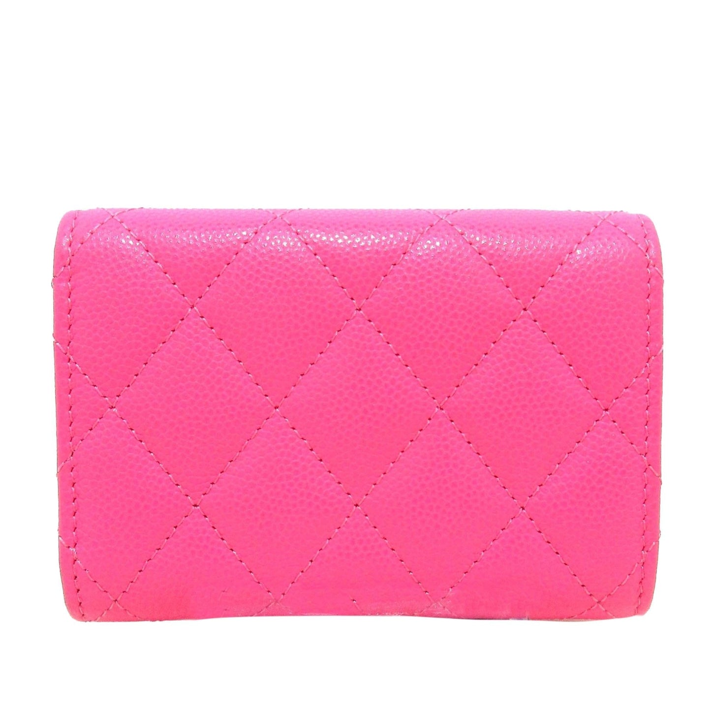 Chanel CC Caviar Leather Wallet (SHG-b36kUy)