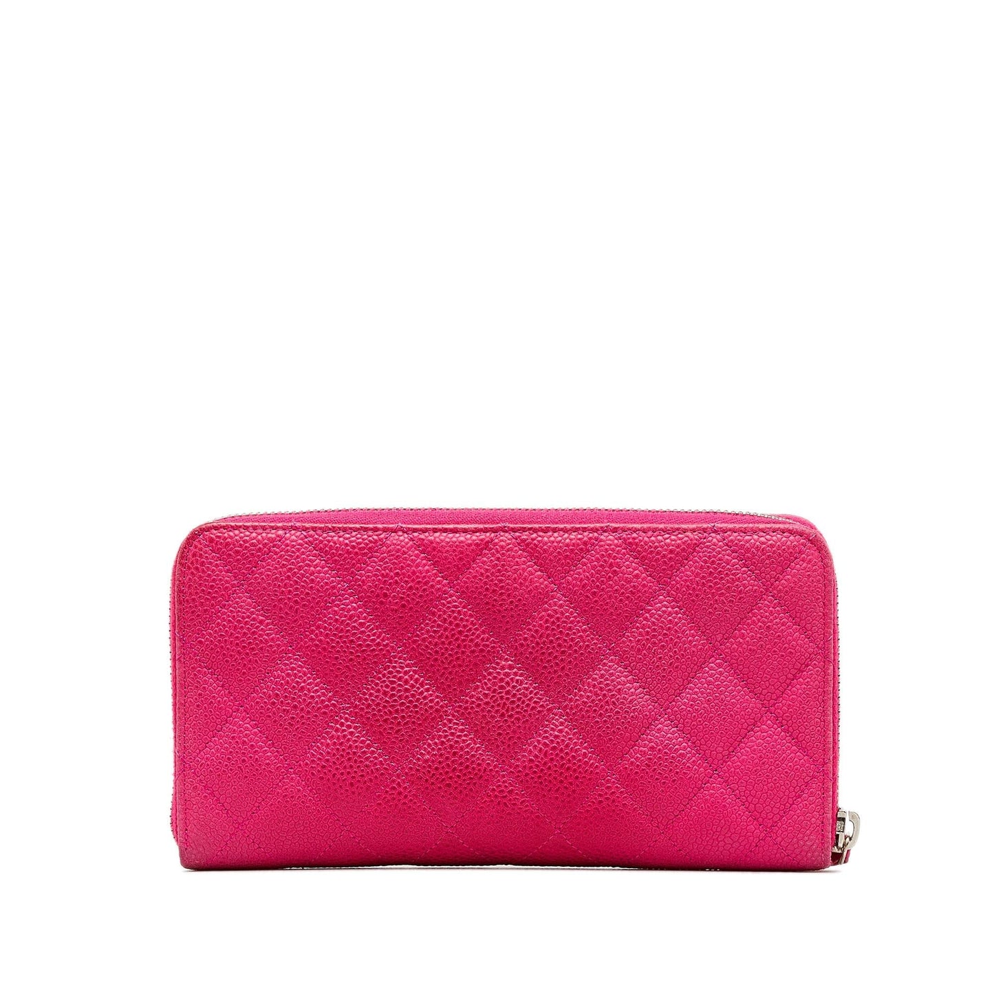 Chanel CC Caviar Zip Around Wallet (SHG-yPumV7)