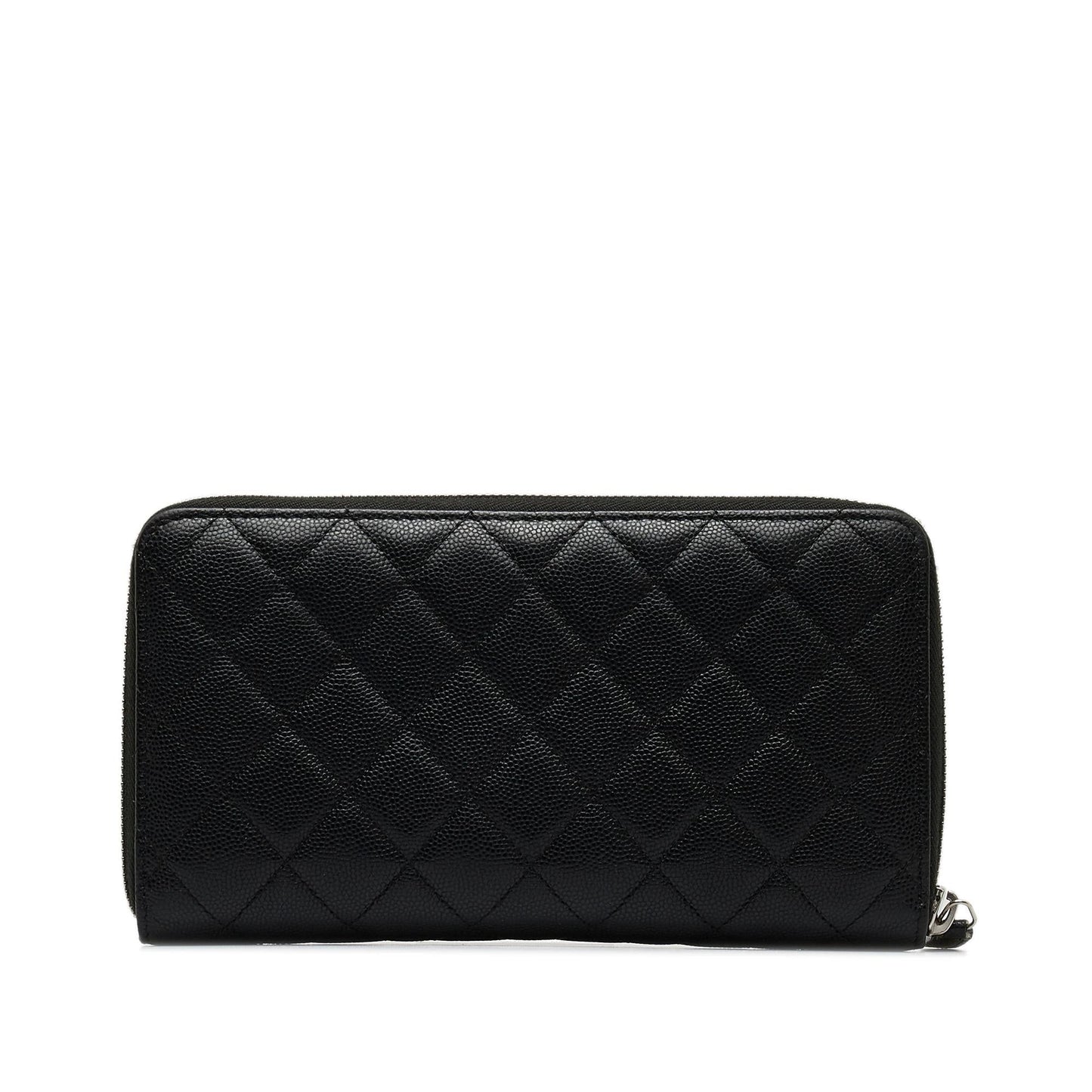 Chanel CC Caviar Zip Around Wallet (SHG-jpp6SG)