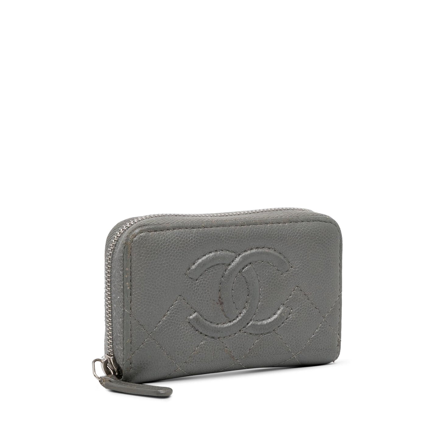 Chanel CC Caviar Zip Coin Pouch (SHG-1IPvUW)