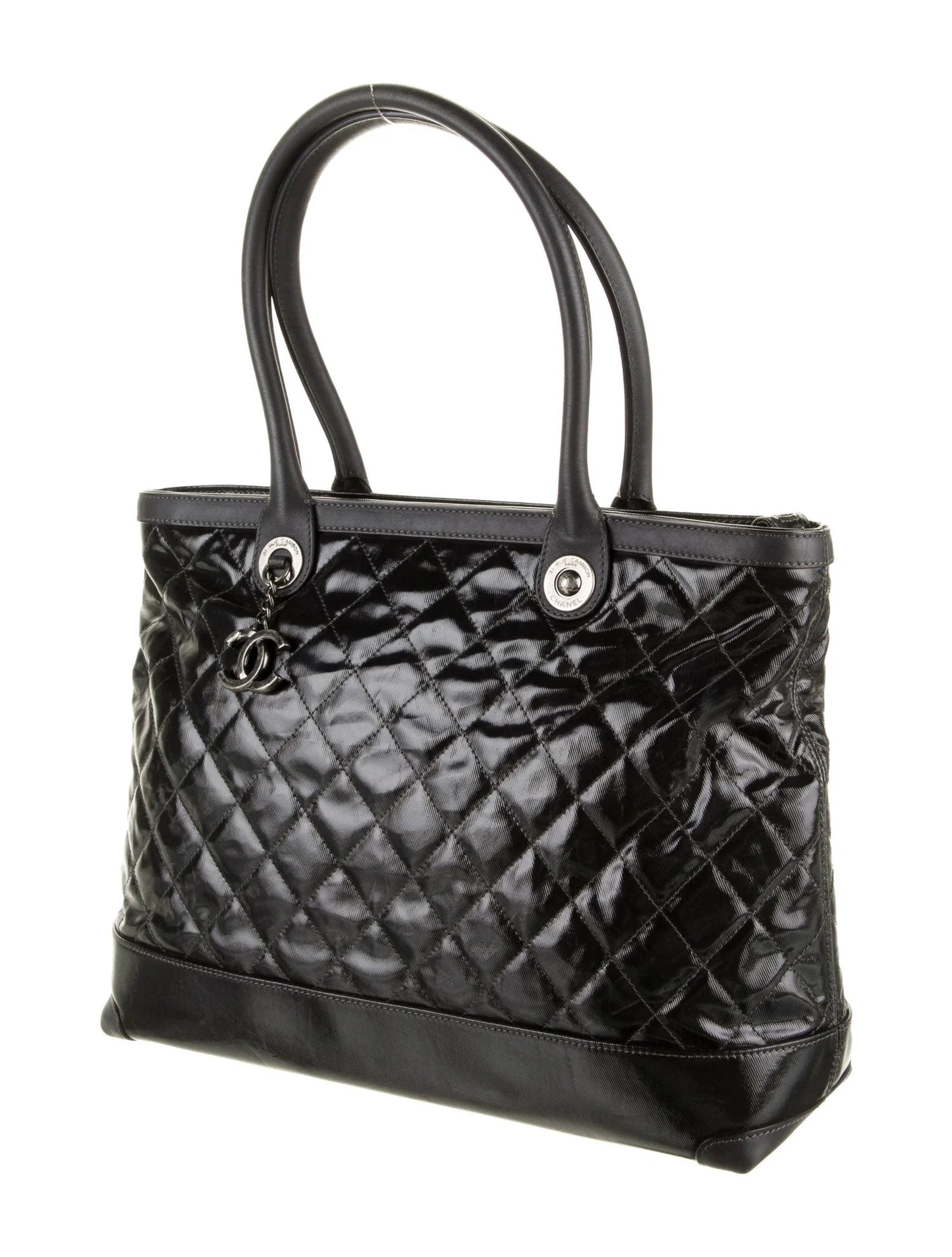 CHANEL CC CHARM QUILTED MEDIUM TOTE BAG