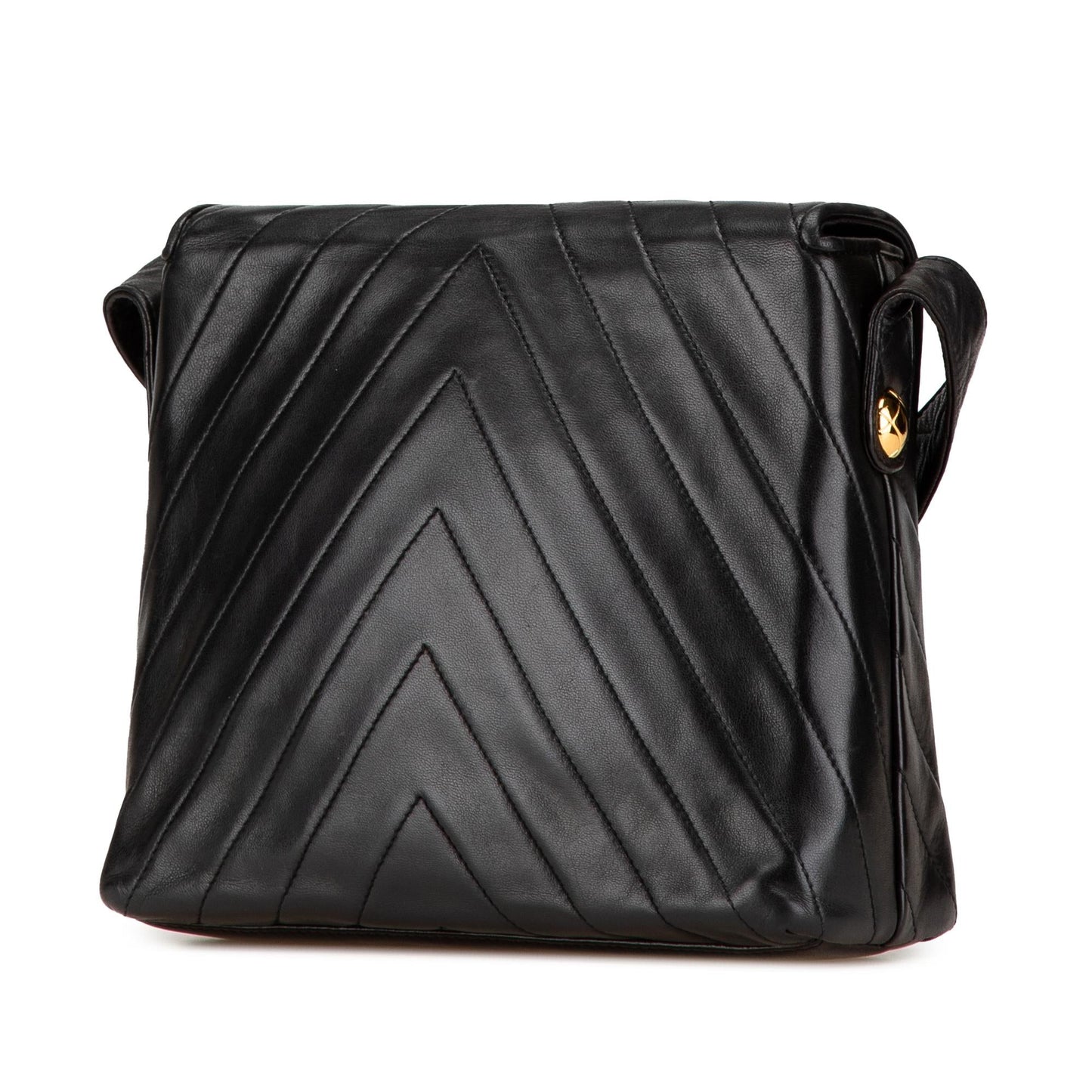 Chanel CC Chevron Lambskin Flap (SHG-heVP0G)