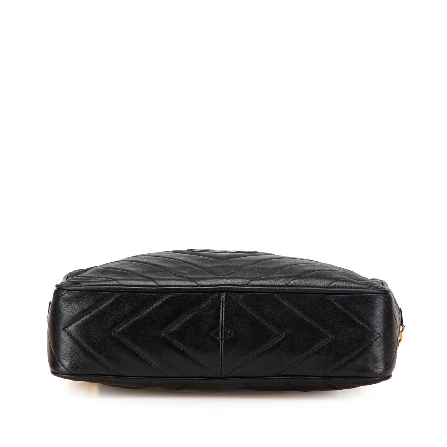 Chanel CC Chevron Quilted Lambskin Tassel Camera Case