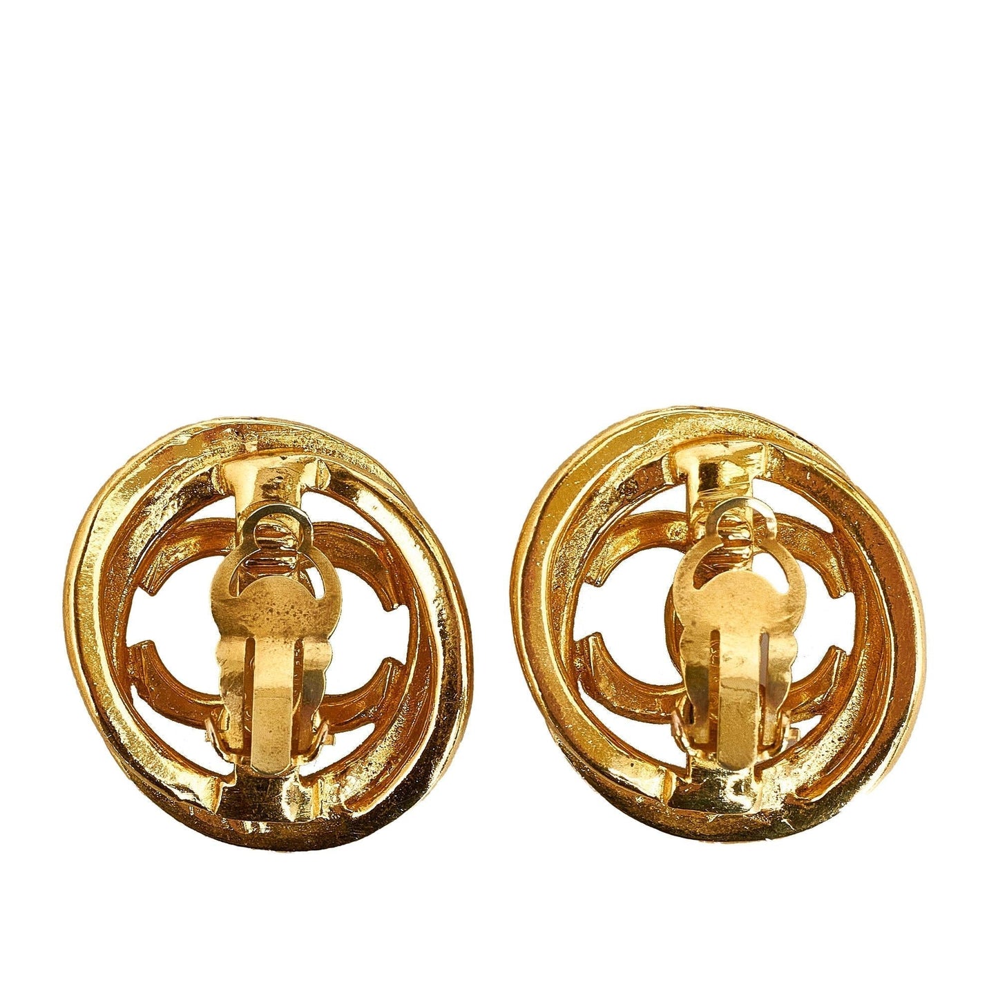 Chanel CC Clip On Earrings
