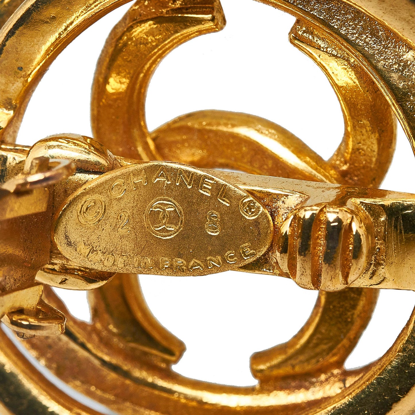 Chanel CC Clip On Earrings