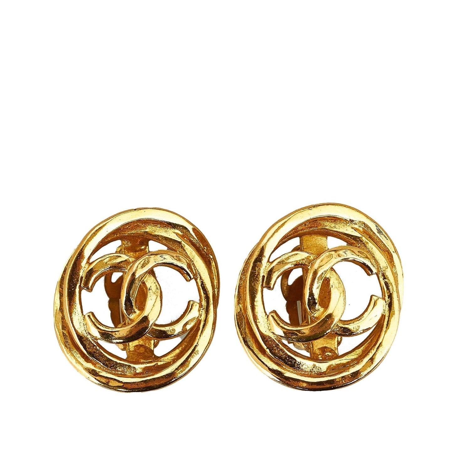 Chanel CC Clip On Earrings
