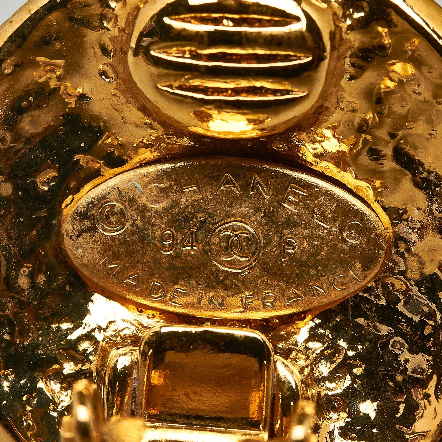 Chanel CC Clip on Earrings