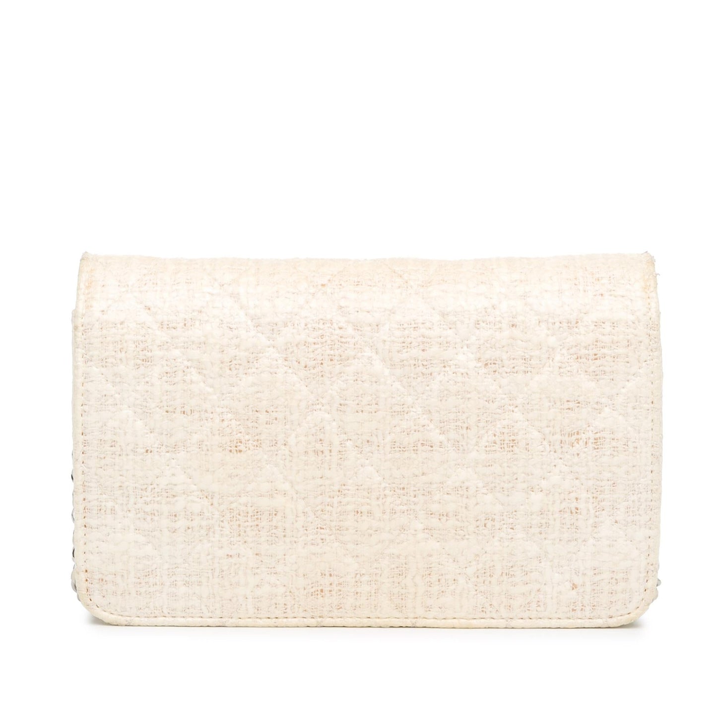 Chanel CC Coated Tweed Wallet On Chain (SHG-zbY19t)