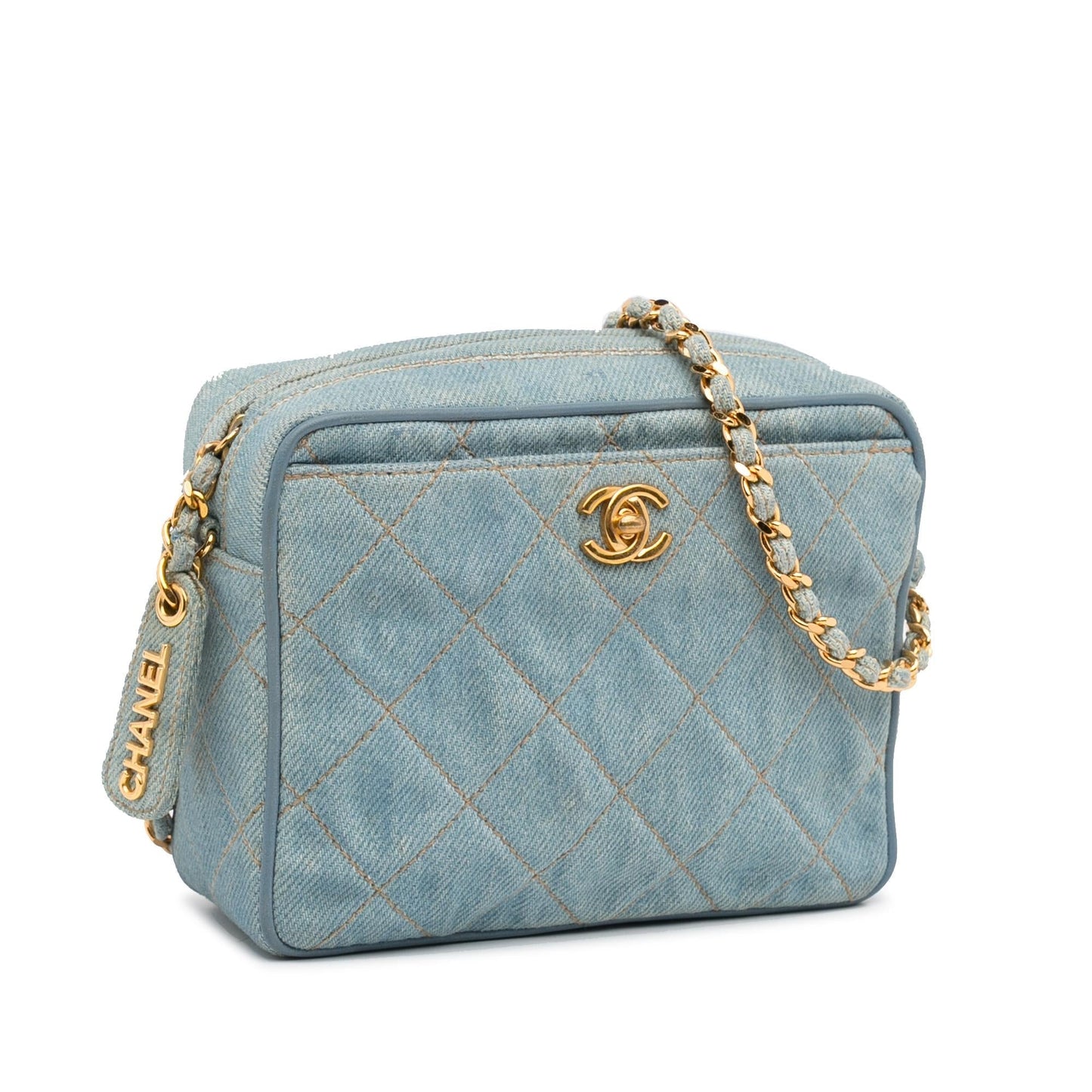 Chanel CC Denim Crossbody Bag (SHG-BPorar)