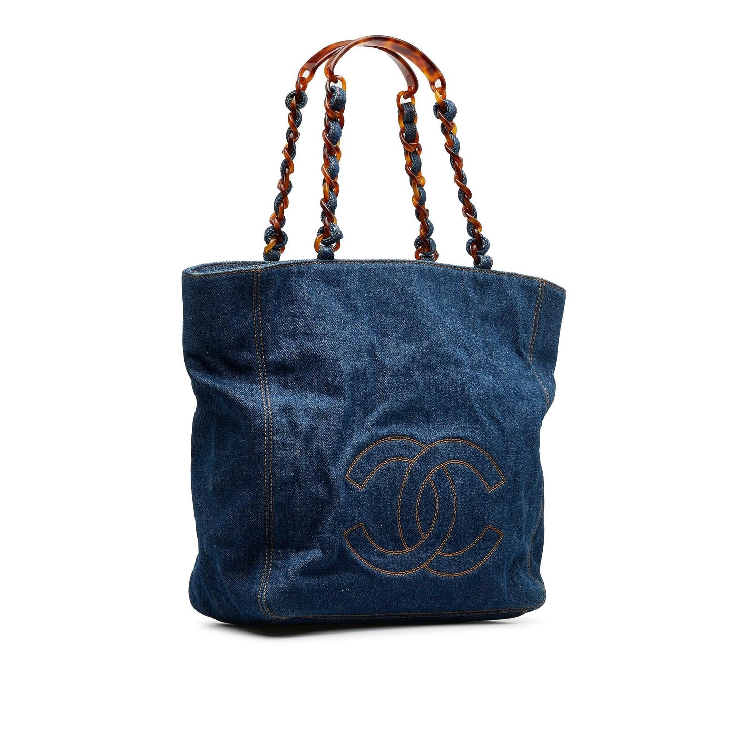 Chanel CC Denim Tote Bag (SHG-PRLc17)