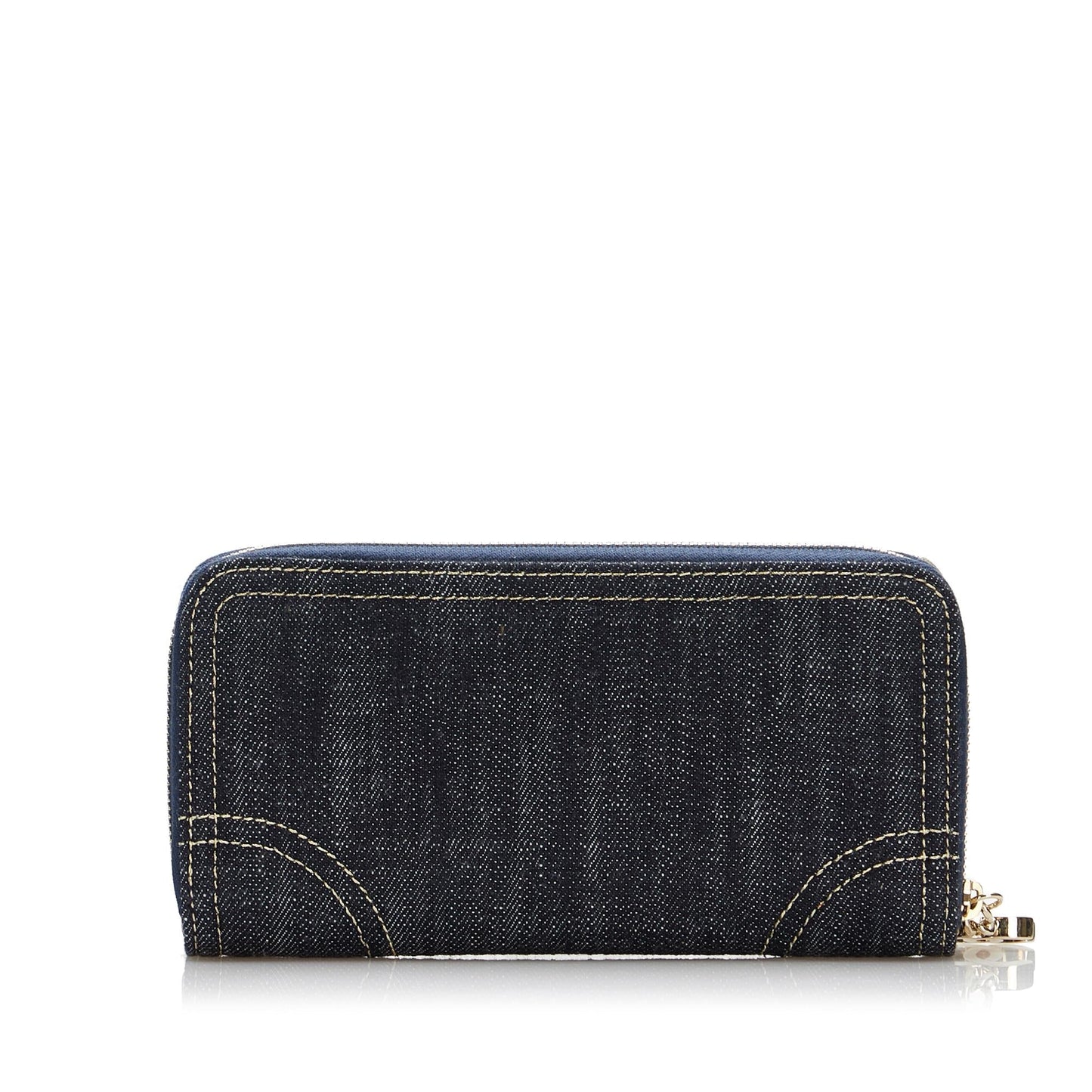 Chanel CC Denim Zip Around Wallet (SHG-R60Sev)